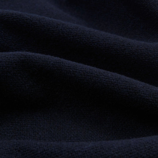 Navy Wool Raglan Coat