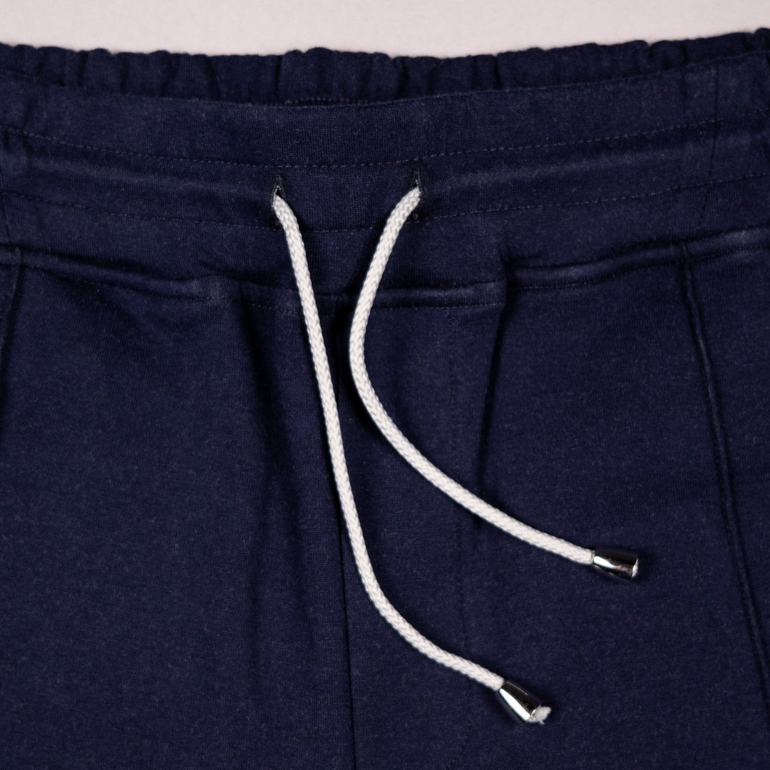 Navy Cotton Jersey Weekend Shorts