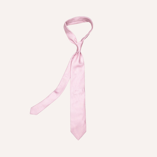Pink Micro Pattern Silk Tie