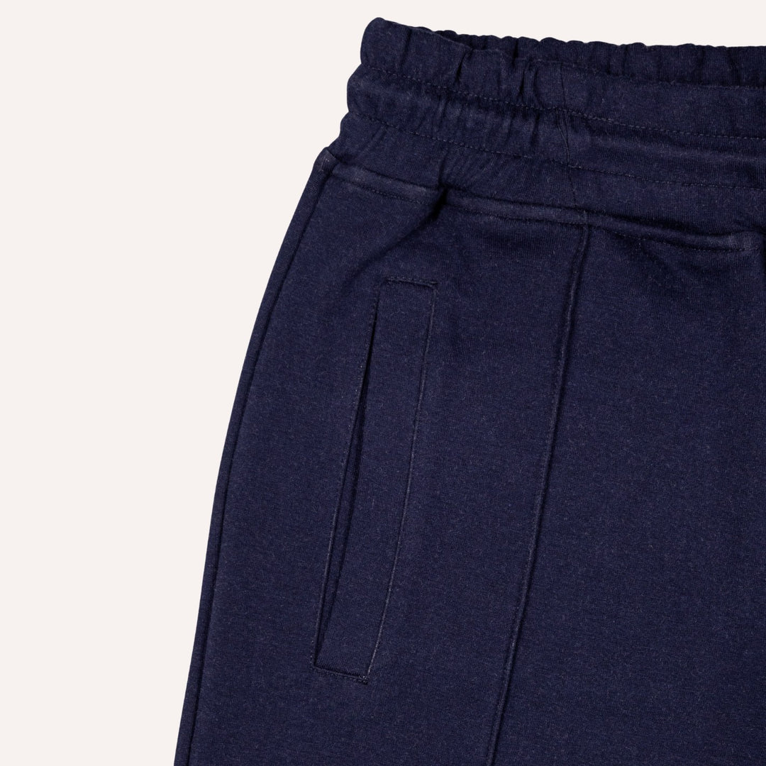 Navy Cotton Jersey Weekend Shorts