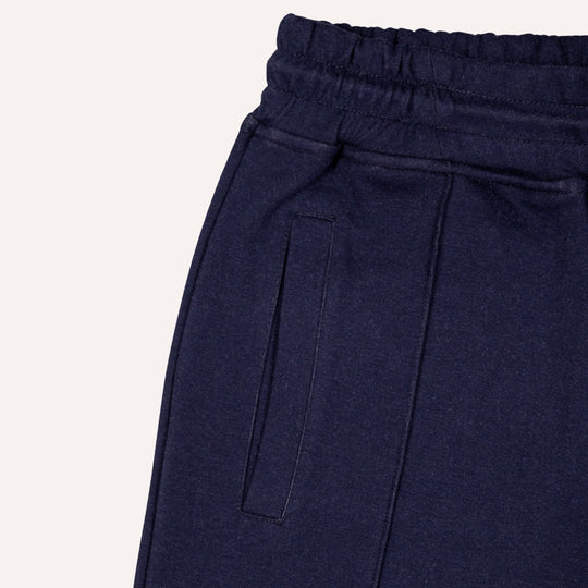 Navy Cotton Jersey Weekend Shorts