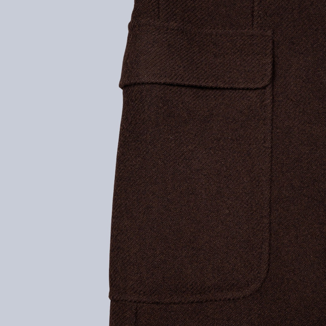 Brown Wool Cashmere  Coat