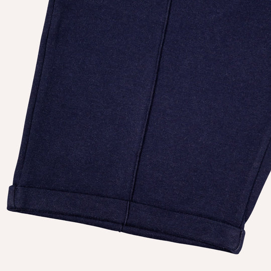Navy Cotton Jersey Weekend Shorts