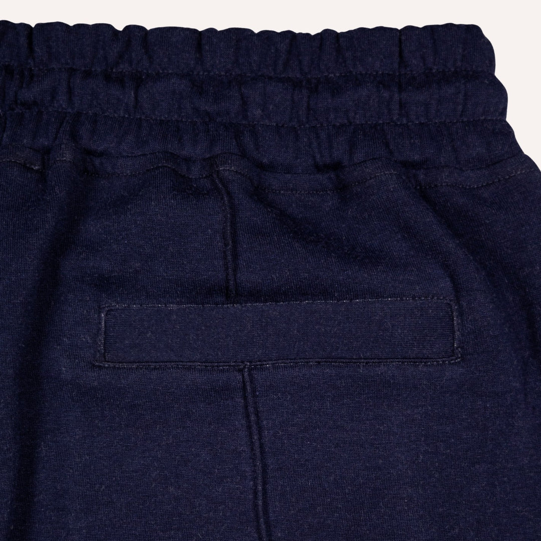 Navy Cotton Jersey Weekend Shorts