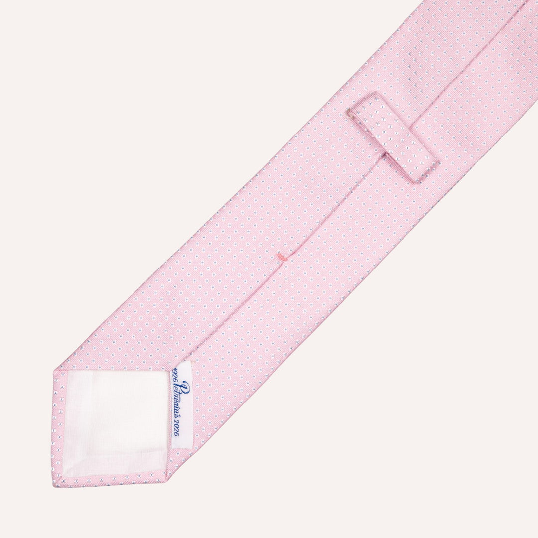 Pink Micro Pattern Silk Tie