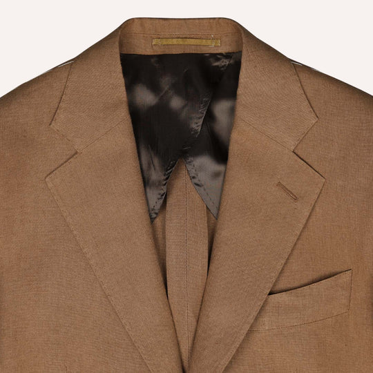 Caramel Brown Linen Suit