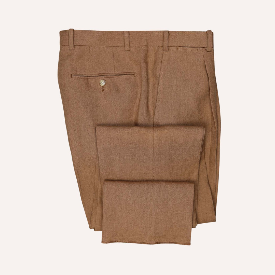 Caramel Brown Linen Suit