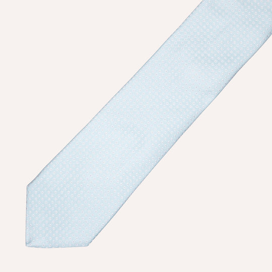 Turquoise Micro Pattern Silk Tie