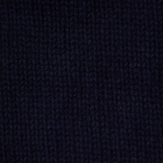 Navy Lambswool Roll Neck Sweater