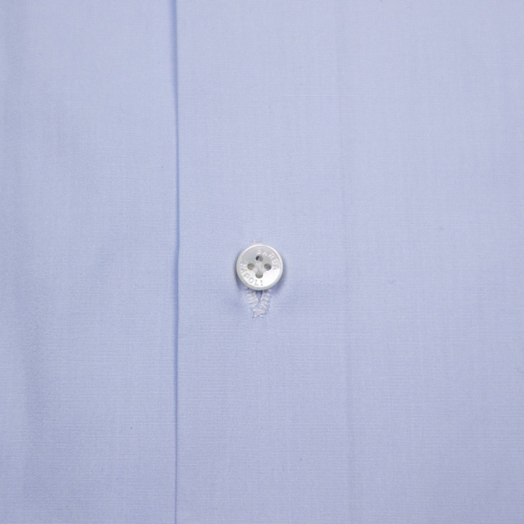 Light Blue Poplin Cutaway Shirt - Slim Fit