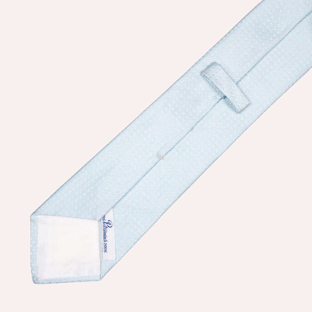 Turquoise Micro Pattern Silk Tie