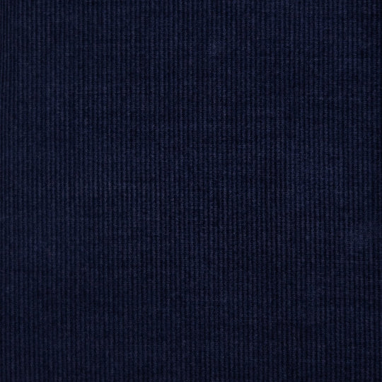 Navy Cotton Corduroy Cutaway Shirt - Slim Fit