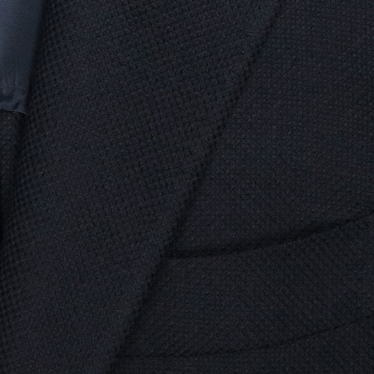 Midnight Blue Four Season Wool Balloon Blazer