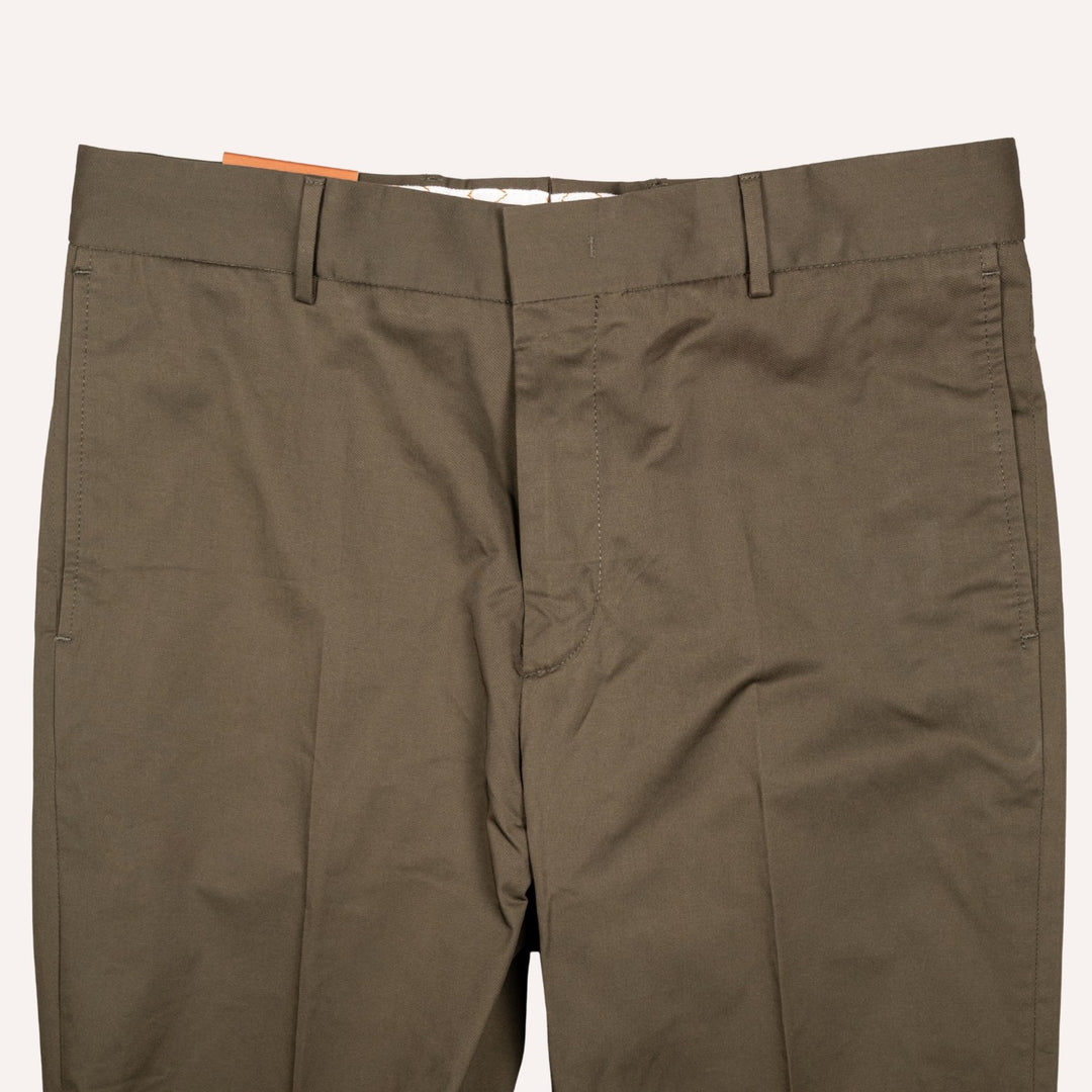 Army Green Cotton Stretch Chino ReWorked