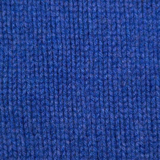 Cobalt Blue Lambswool Roll Neck Sweater