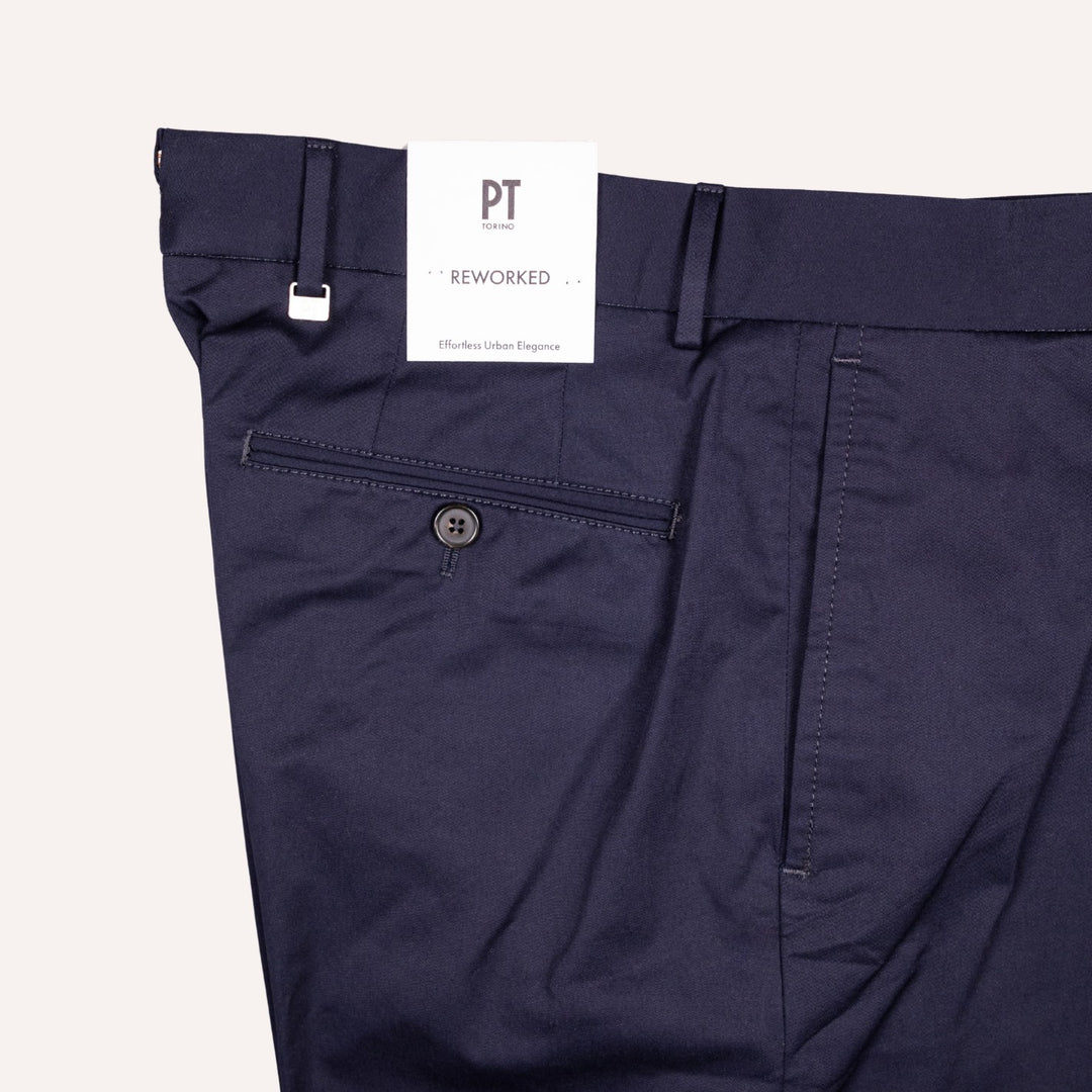 Navy Cotton Stretch Chino ReWorked