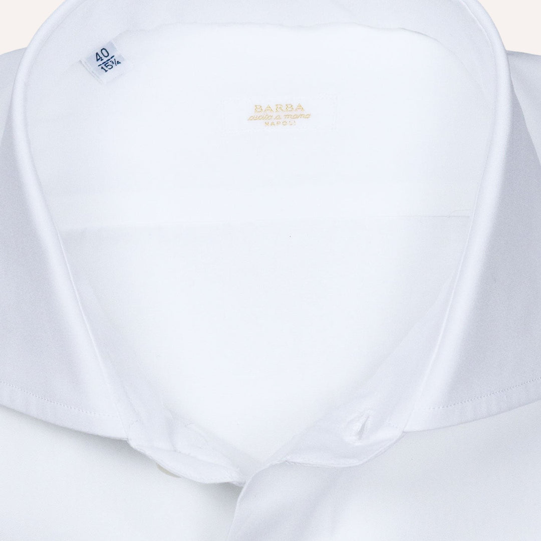 White Poplin Regular Fit Cutaway Shirt
