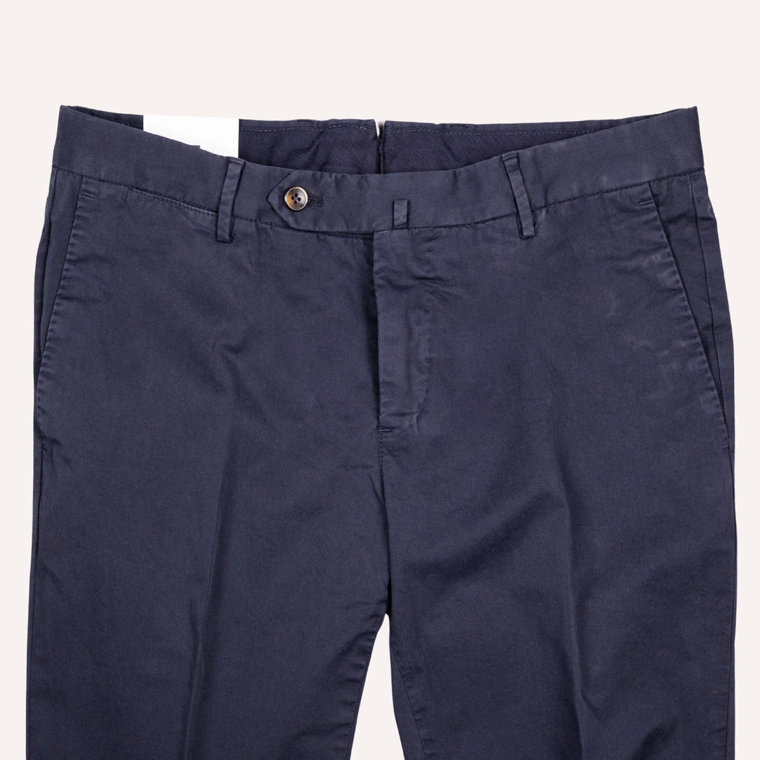 Washed Navy Cotton Chino