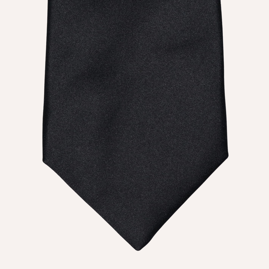 Black Silk Tie