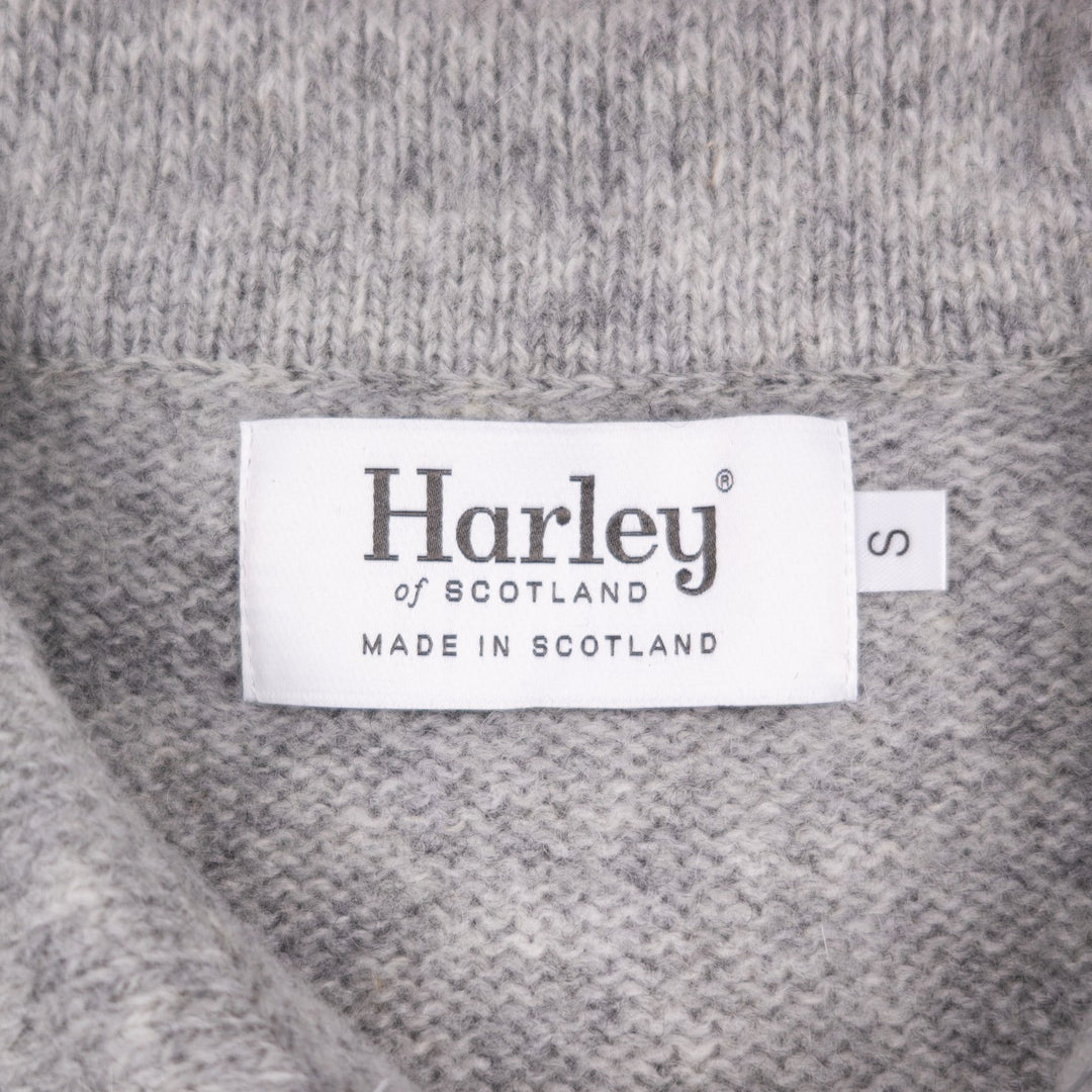 Silver Grey Lambswool 3 Button Sweater