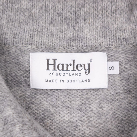 Silver Grey Lambswool 3 Button Sweater
