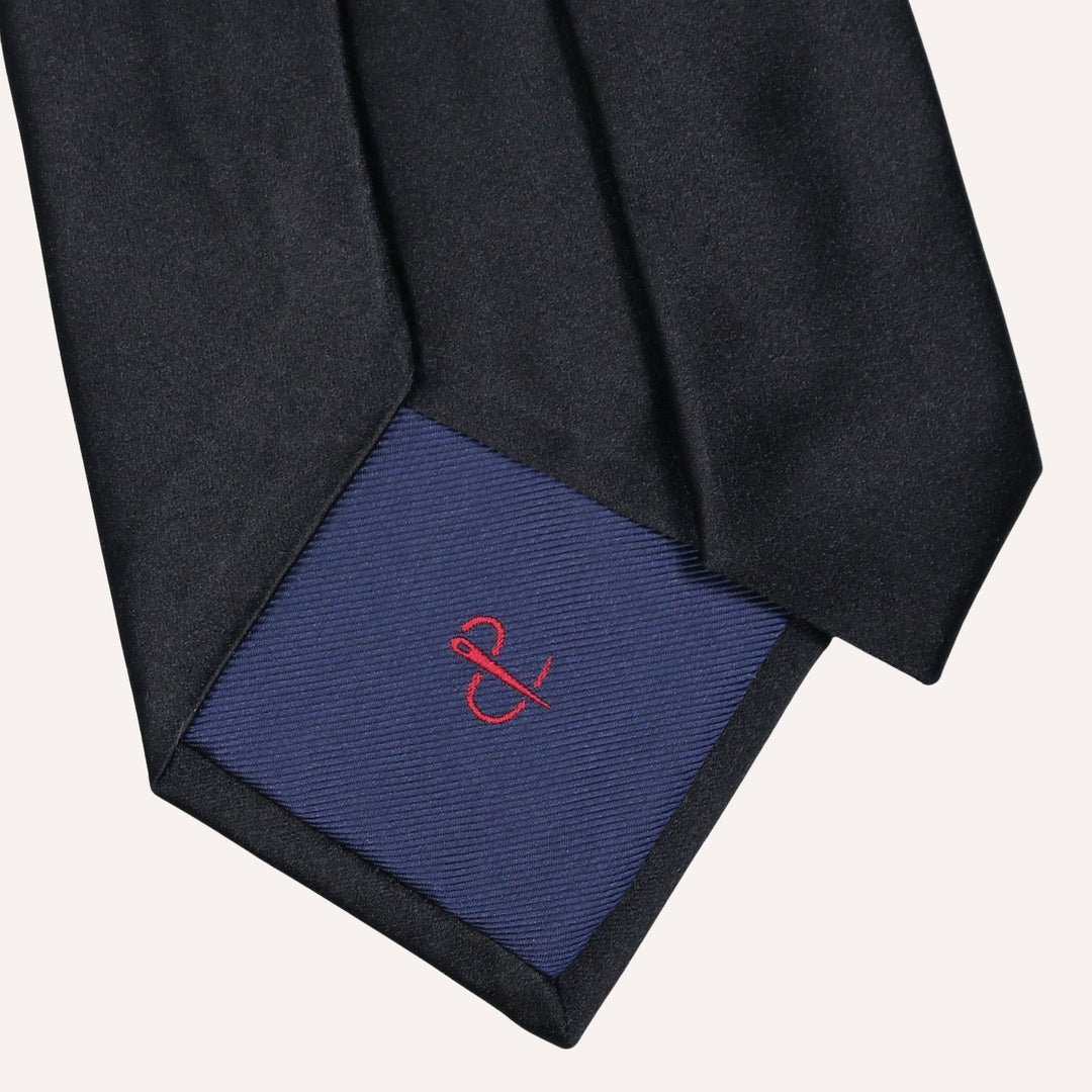 Black Silk Tie