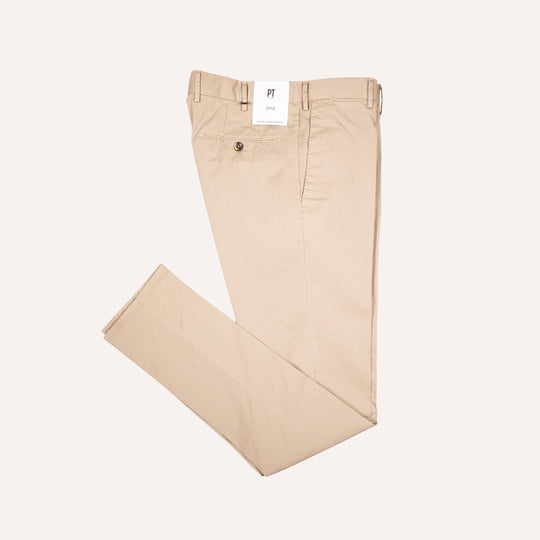 Beige Cotton Chino