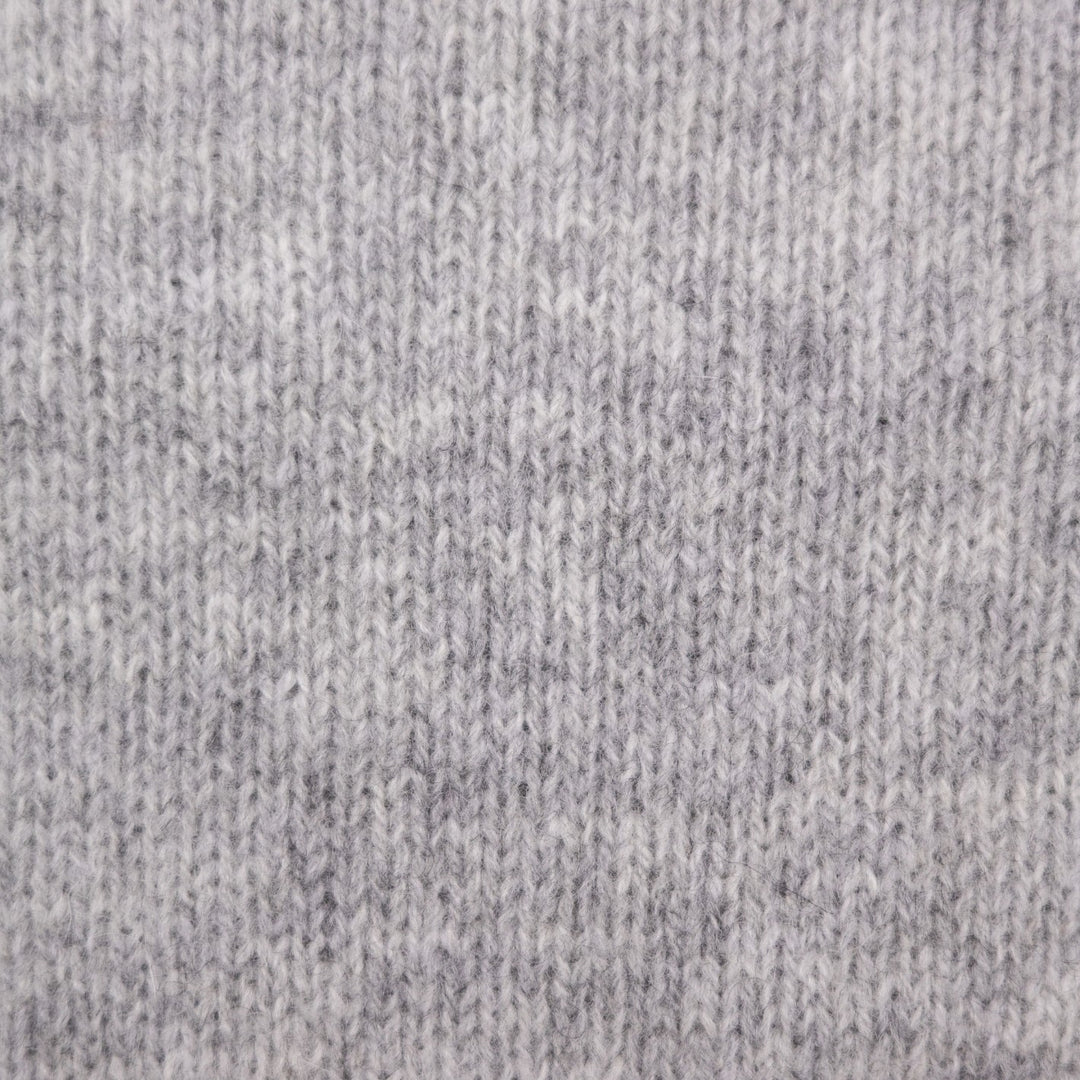 Silver Grey Lambswool 3 Button Sweater