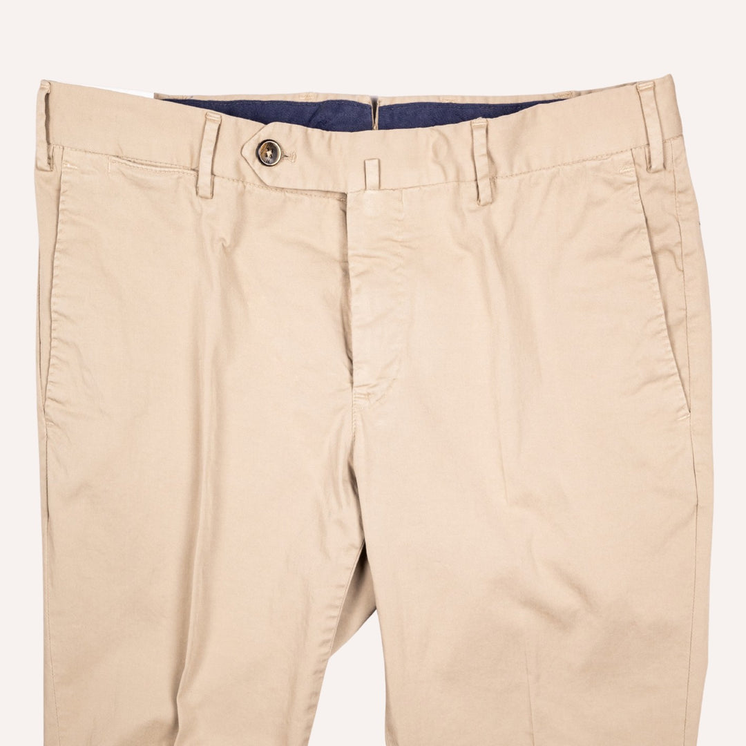 Beige Cotton Chino