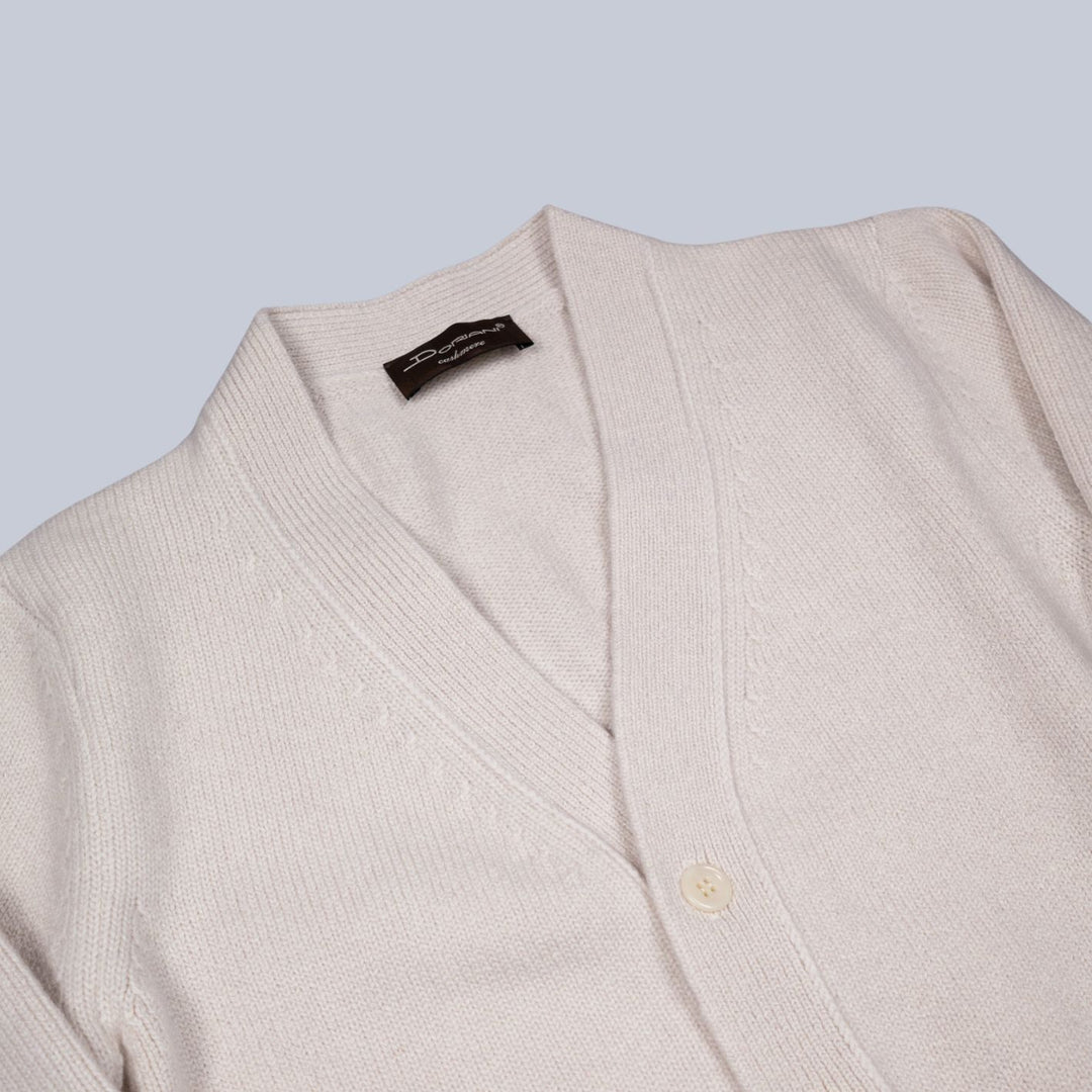 Ecru Cashmere Cardigan