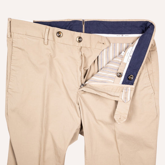 Beige Cotton Chino