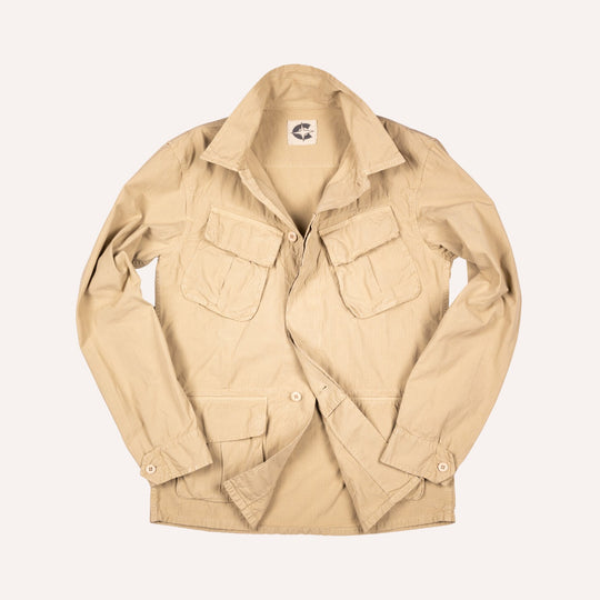 Khaki Cotton Fatigue Jungle Jacket