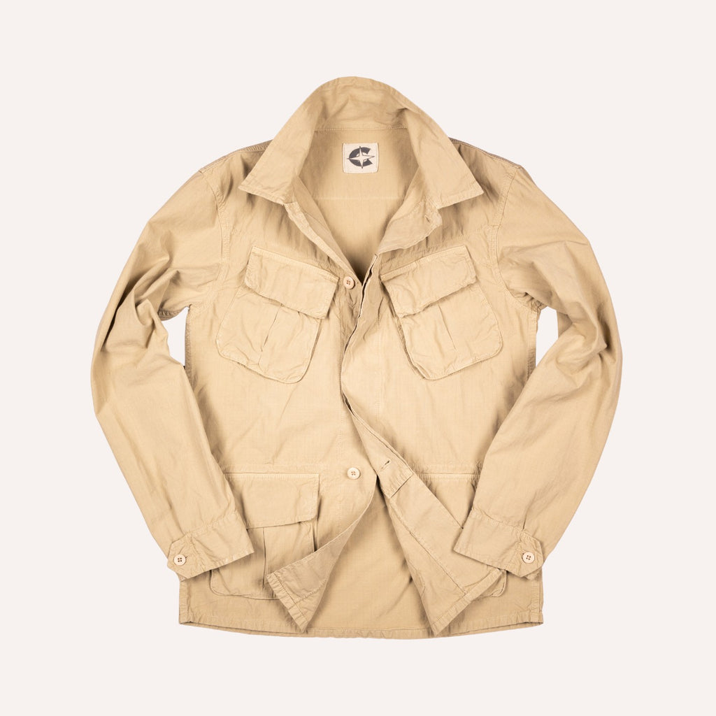 Khaki Cotton Fatigue Jungle Jacket – Lund & Lund