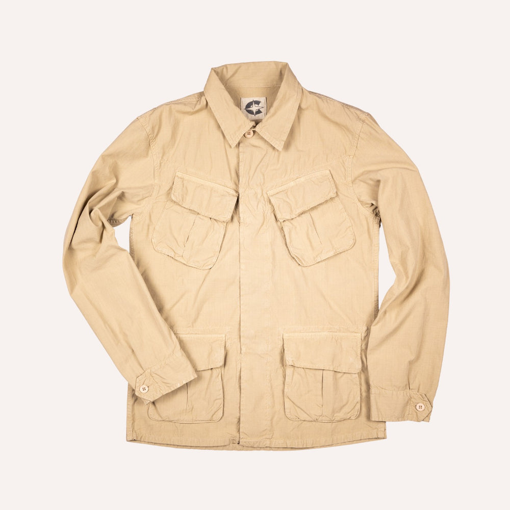 Khaki Cotton Fatigue Jungle Jacket