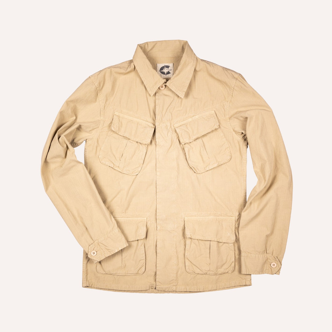 Khaki Cotton Fatigue Jungle Jacket