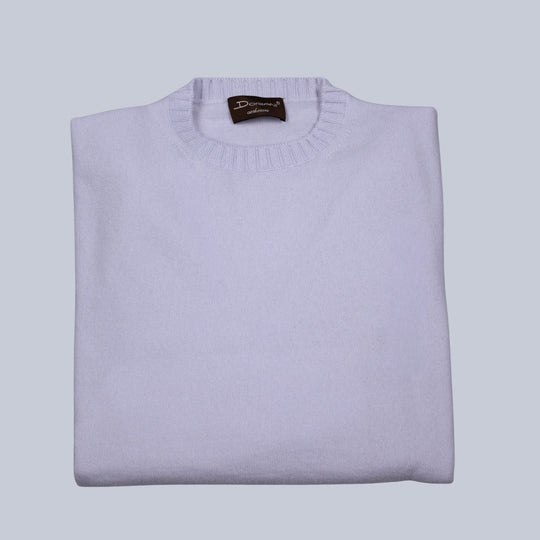 Pale Blue Cashmere Crewneck Sweater