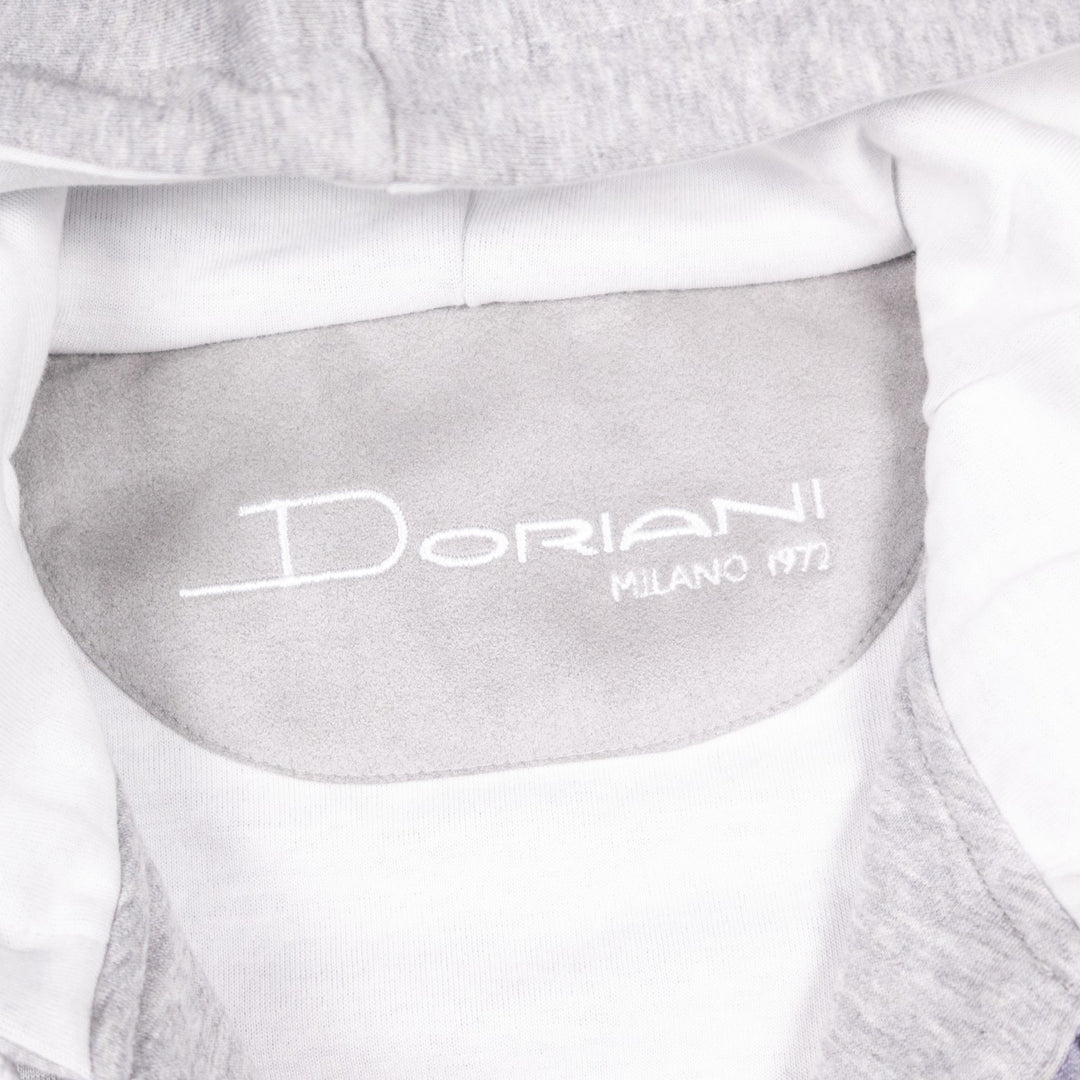 Grey Cotton Jersey Zip Hoodie