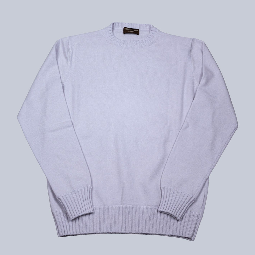 Pale Blue Cashmere Crewneck Sweater