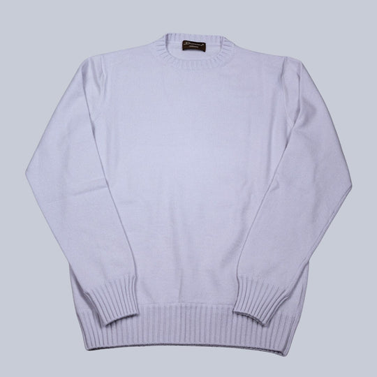 Pale Blue Cashmere Crewneck Sweater