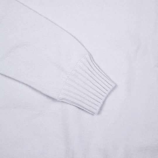 Stone Grey Cashmere Crewneck Sweater