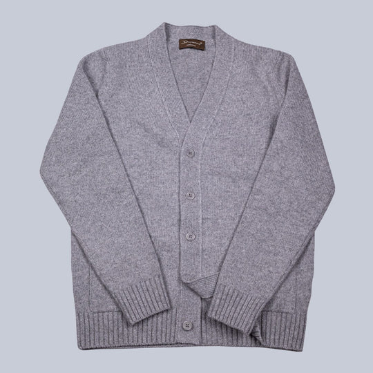 Grey Cashmere Cardigan