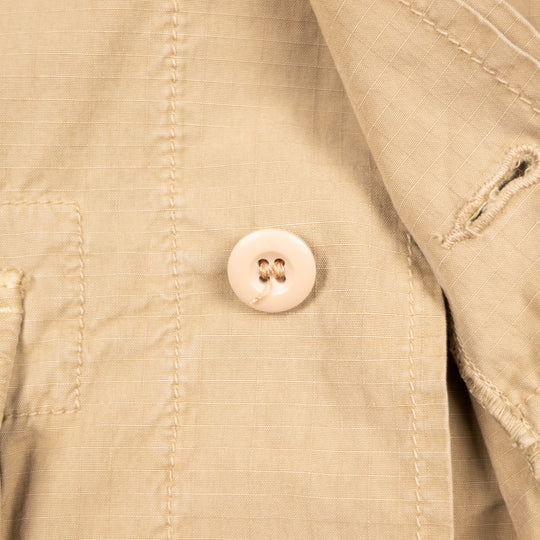 Khaki Cotton Fatigue Jungle Jacket