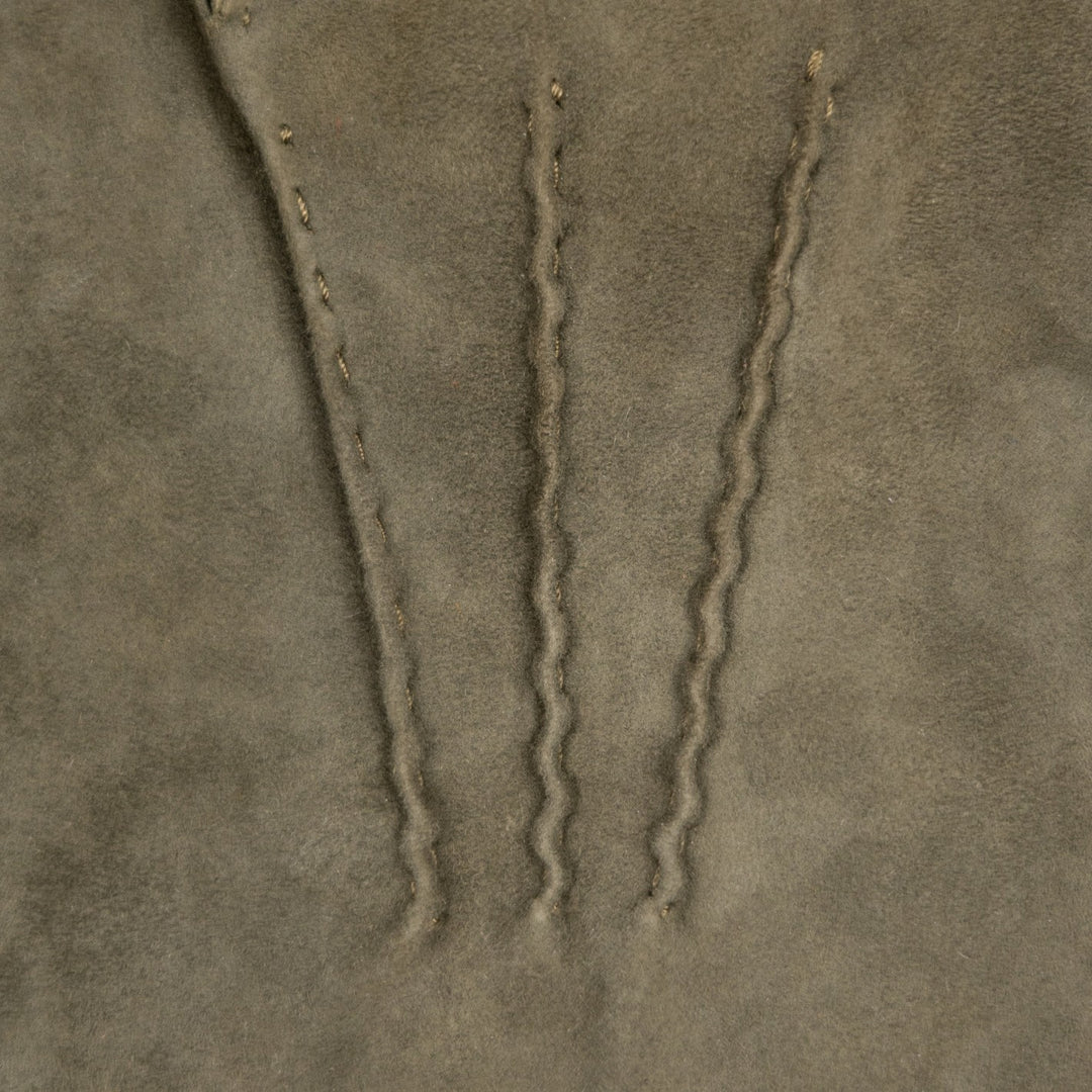 Olive Green Suede Cashmere Lined Gloves