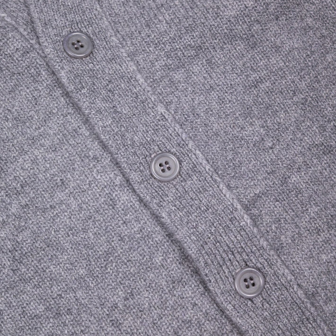 Grey Cashmere Cardigan