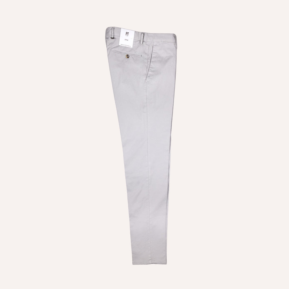 Dove Grey Cotton Chino