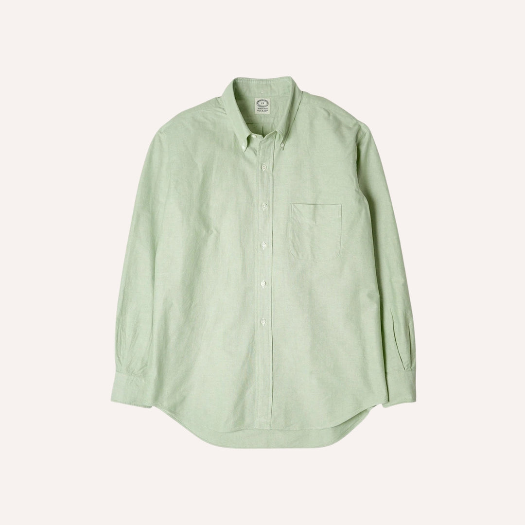 Pistachio Green Oxford Button Down Shirt