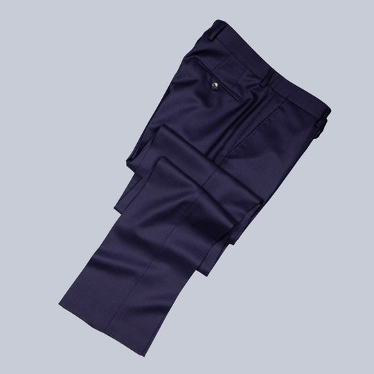 Dark Blue Double Breasted Superfine 120s Wool Suit