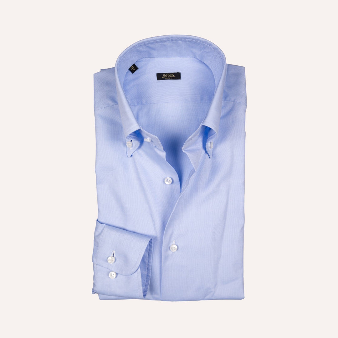 Light Blue Slim Fit Oxford Button Down Shirt