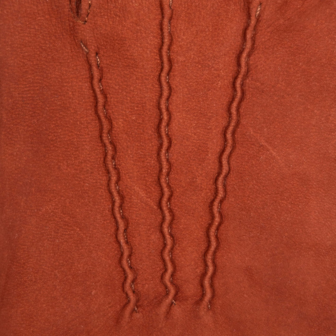 Brick Red Suede Cashmere Lined Gloves