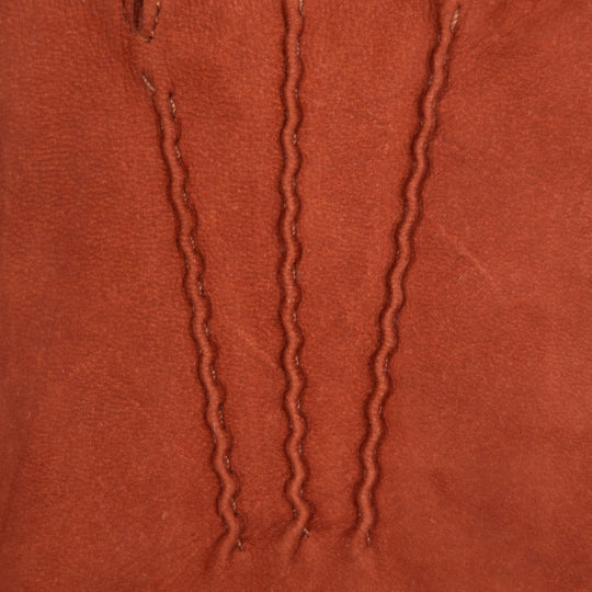 Brick Red Suede Cashmere Lined Gloves